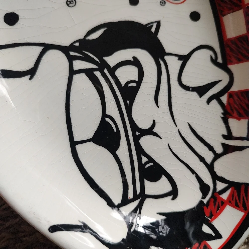 Georgia Bulldogs  Bowl - Red and Black